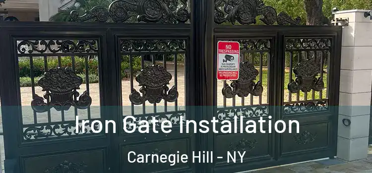  Iron Gate Installation Carnegie Hill - NY