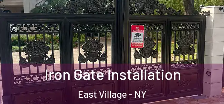  Iron Gate Installation East Village - NY