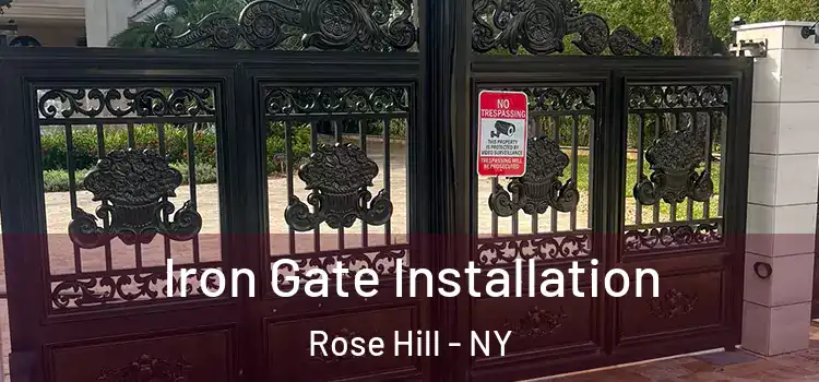  Iron Gate Installation Rose Hill - NY