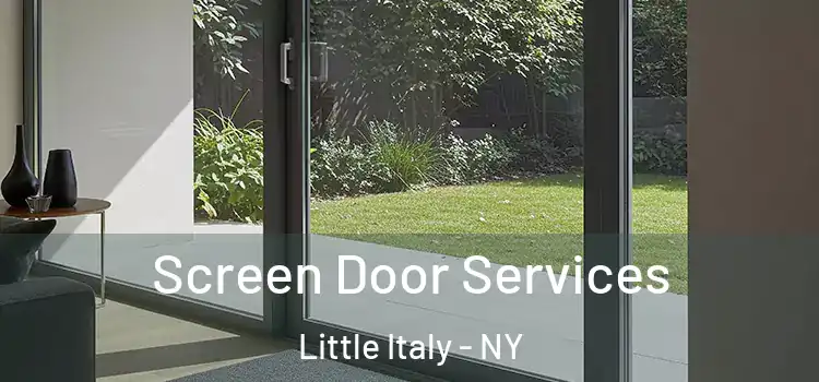 Screen Door Services Little Italy - NY