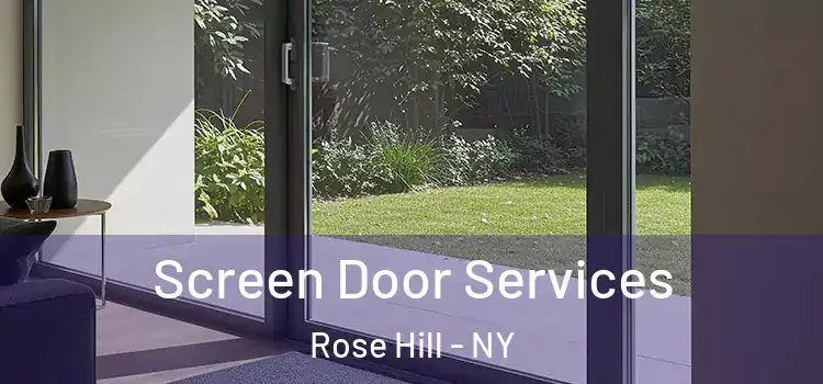 Screen Door Services Rose Hill - NY